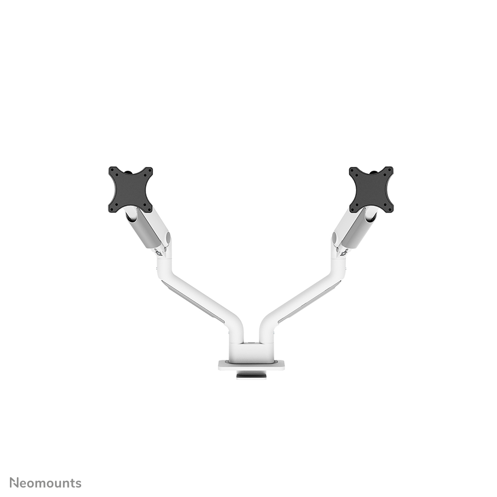 Neomounts by NewStar bras d'écran à ressort à gaz pour 2 écrans (avec  pince) - blanc